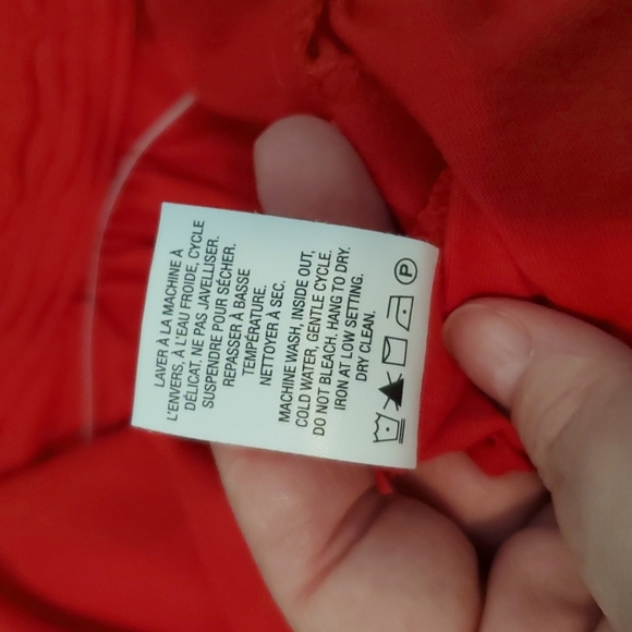 Red Short Sleeve Top - Picture 6 of 6